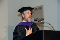 Charles Cresson Wood speaking at Commencement