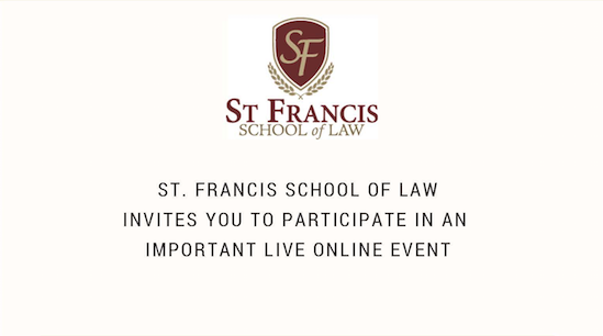 Banner Inviting You to Participate in St. Francis' Webinar